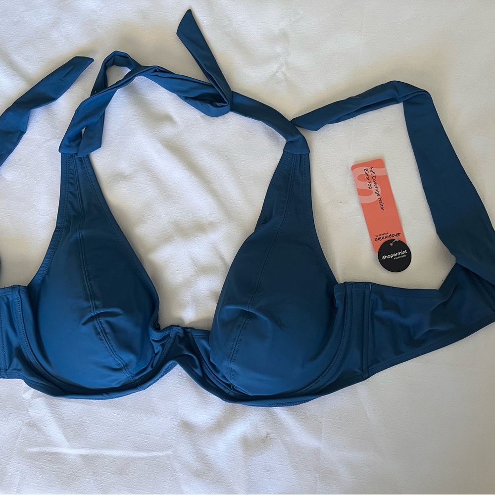 Shapermint Essentials Teal Bikini Top - Picture 3 of 4